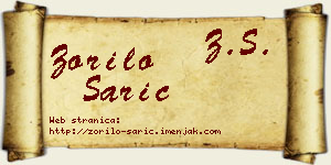 Zorilo Sarić vizit kartica